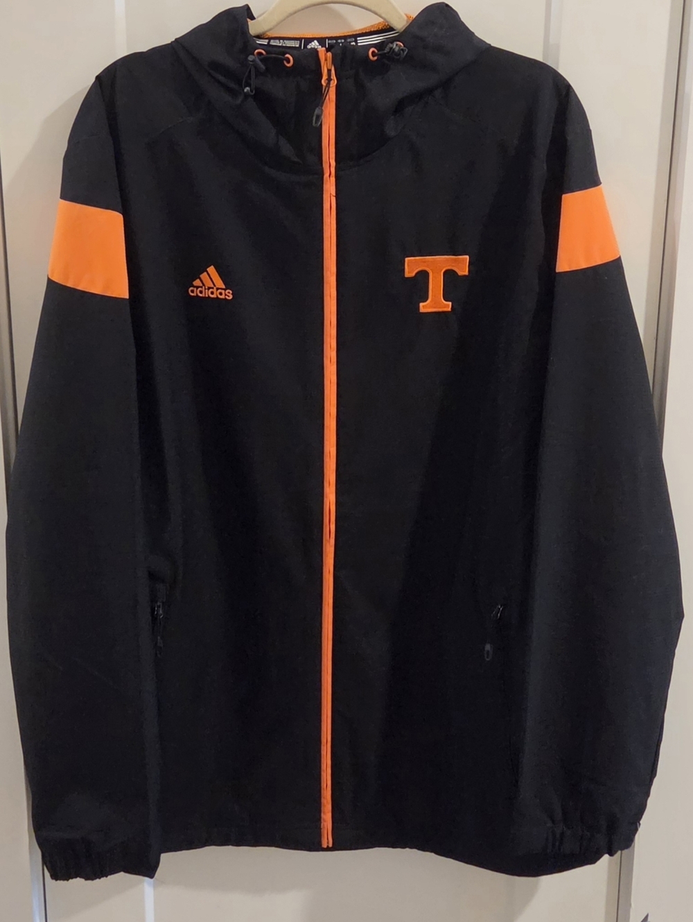 NWT Adidas Climaproof Full-Zip Windproof Jacket University of Tennessee - Large